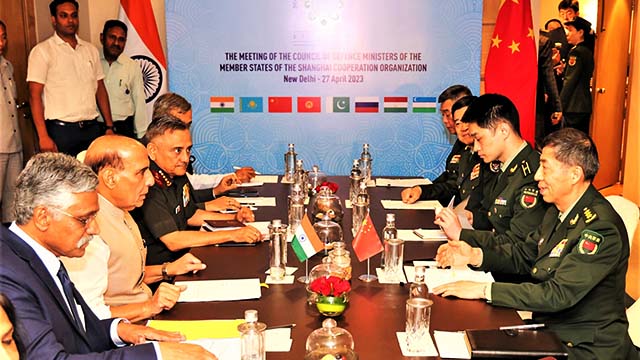 Indian and Chinese defence ministers discuss bilateral relations during SCO meet