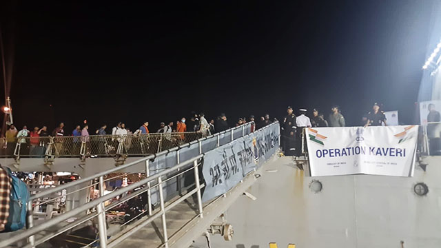 Operation Kaveri - INS Sumedha