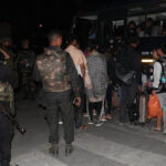 Indian Army evacuating civilians amid Manipur's communal violence.