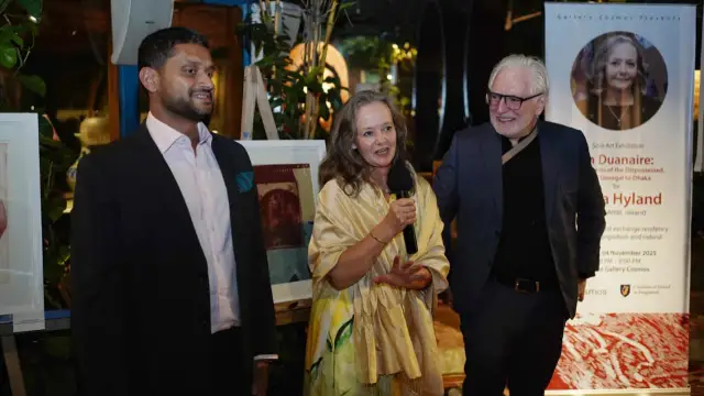 When acclaimed Irish artist Oona Hyland's art exhibition opened in Dhaka, it connected the people of Bangladesh and Ireland culturally.