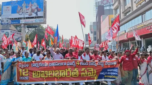 India's labour law reforms prompted a major strike on February 12th, EU's FTA stresses labour rights that union leaders call hogwash.